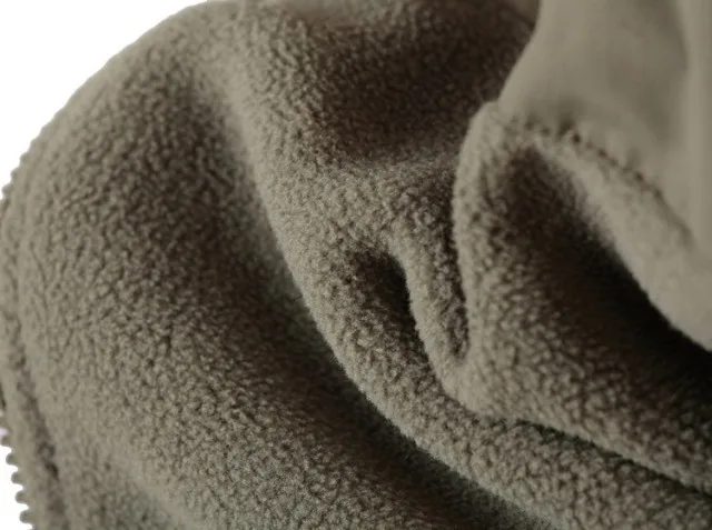 Custom Zip Up Long Sleeve Color Block Stand Collar Blank Outdoor Fleece Jackets For Men