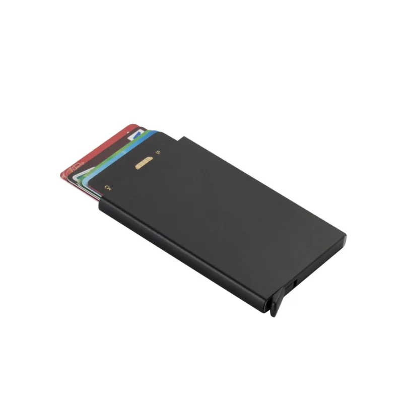 Metal Blocking RFID Credit Card Holder Metal Aluminum Name Card Case Wallet With Multi-colors In Stock