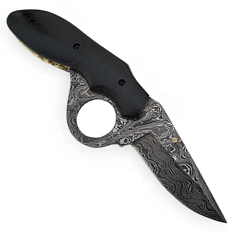 
New 2021 selling the best quality cost-effective products Hunting Camping Damascus steel folding pocket knife Amazon Top Seller 