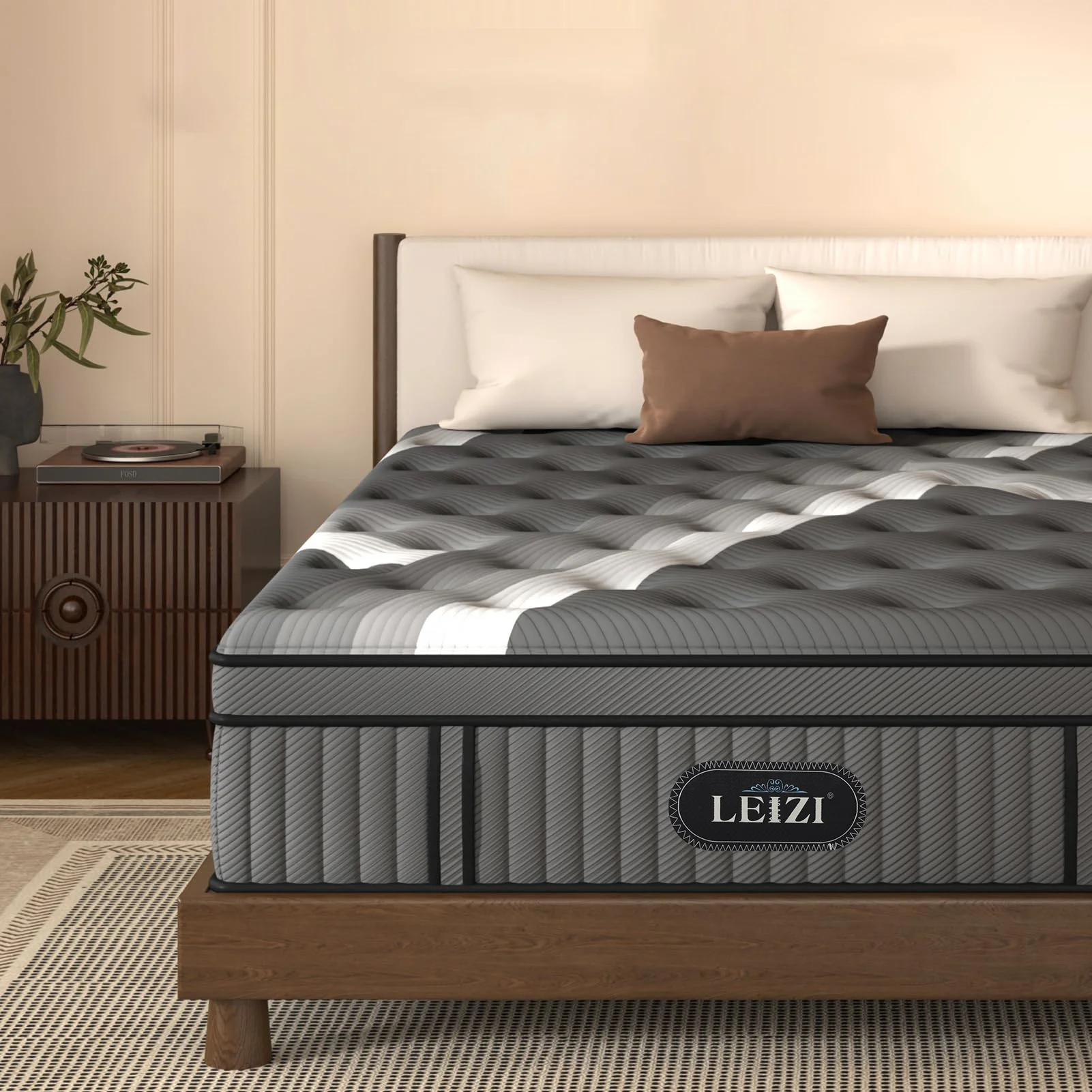 Cooling firm edge bed mattress king size latex foam mattress high density soft foam mattresses order online vacuum packed in box