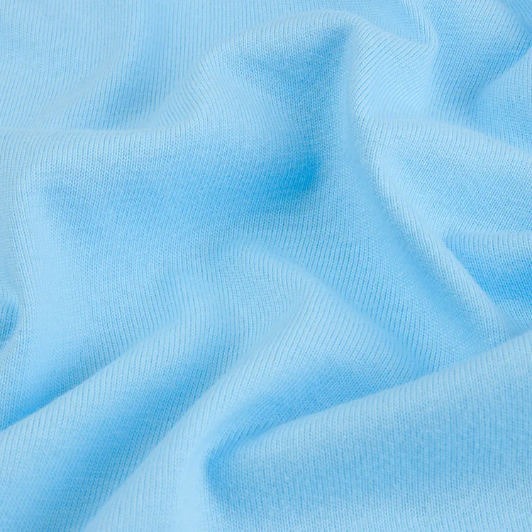Leesourcing-Oekotex 100 Fabric For Babies Clothing Plain 94% Organic Cotton 6% Elastane