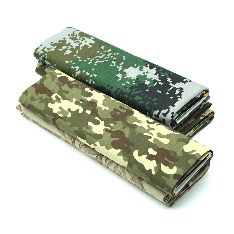 Wholesale Price Camouflage TC CVC Fabric Roll Digital Desert Camouflage Manufacturers for Uniform