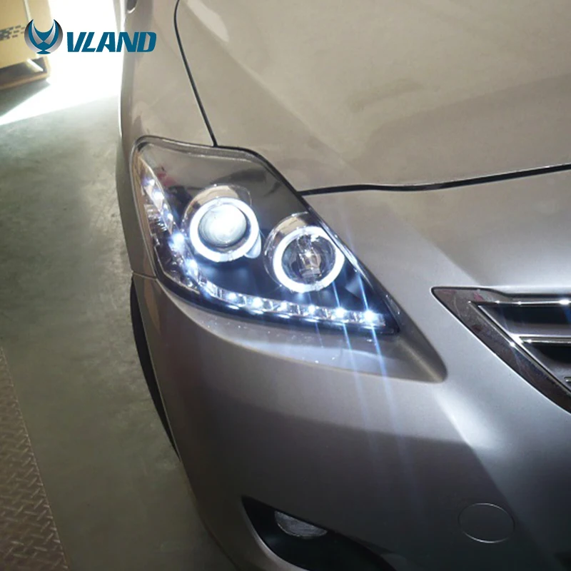 VLAND factory manufacturer 2th Gen Belta Yaris Sedan XP90 headlight 2008-2013 led headlight for Toyota vios