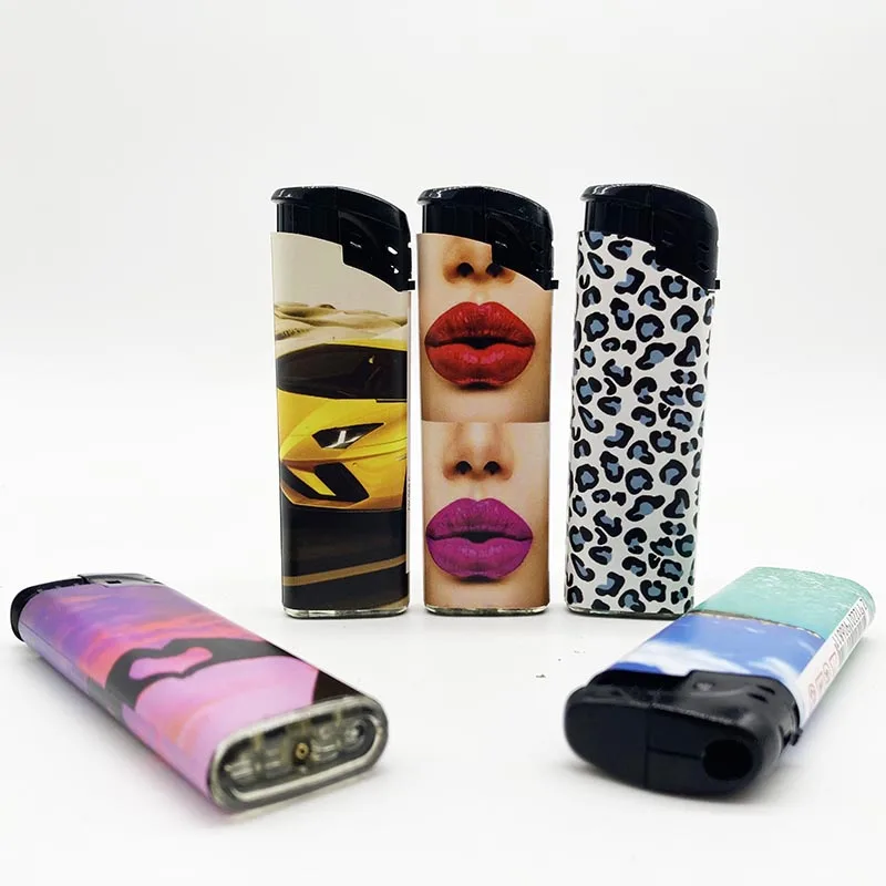 Custom Electronic Cigarette Camping Novelty Refillable Cheap Metal Smoking Lighter