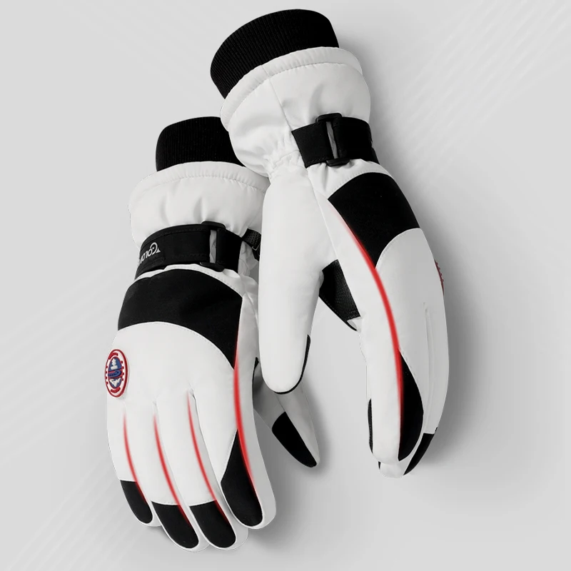 GOLOVEJOY SK29 Factory Winter Windproof Waterproof Touchscreen Warm Heated Ski Gloves