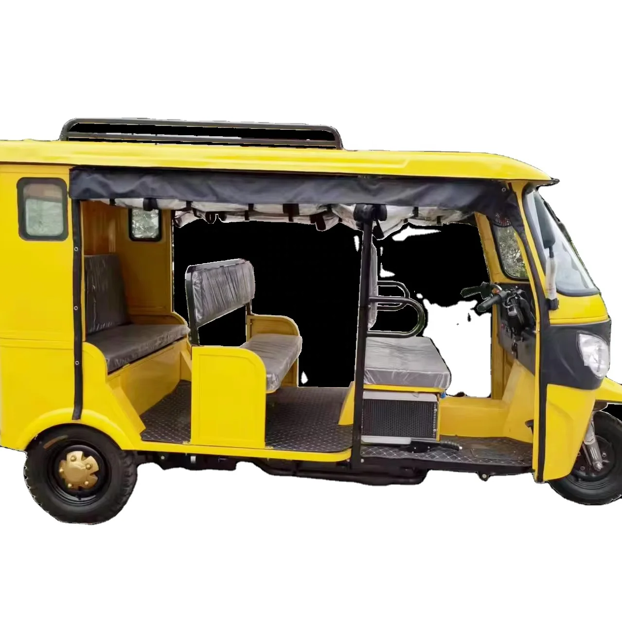 Mainstream Models Of Electric Gasoline Tricycles Are Hot Selling With 7-Seater Passenger Loaders Gasoline Tricycles And Taxis