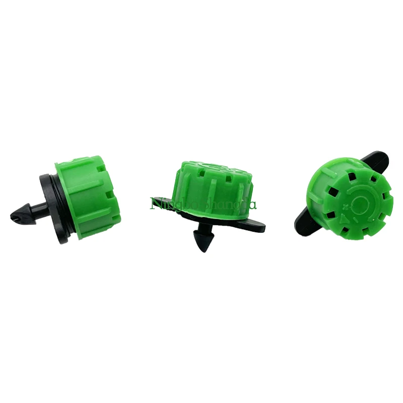 Hot Sale Factory Price Big Flux 0-100L/H Green Type 8 hole adjustable dripper For Drip Irrigation System