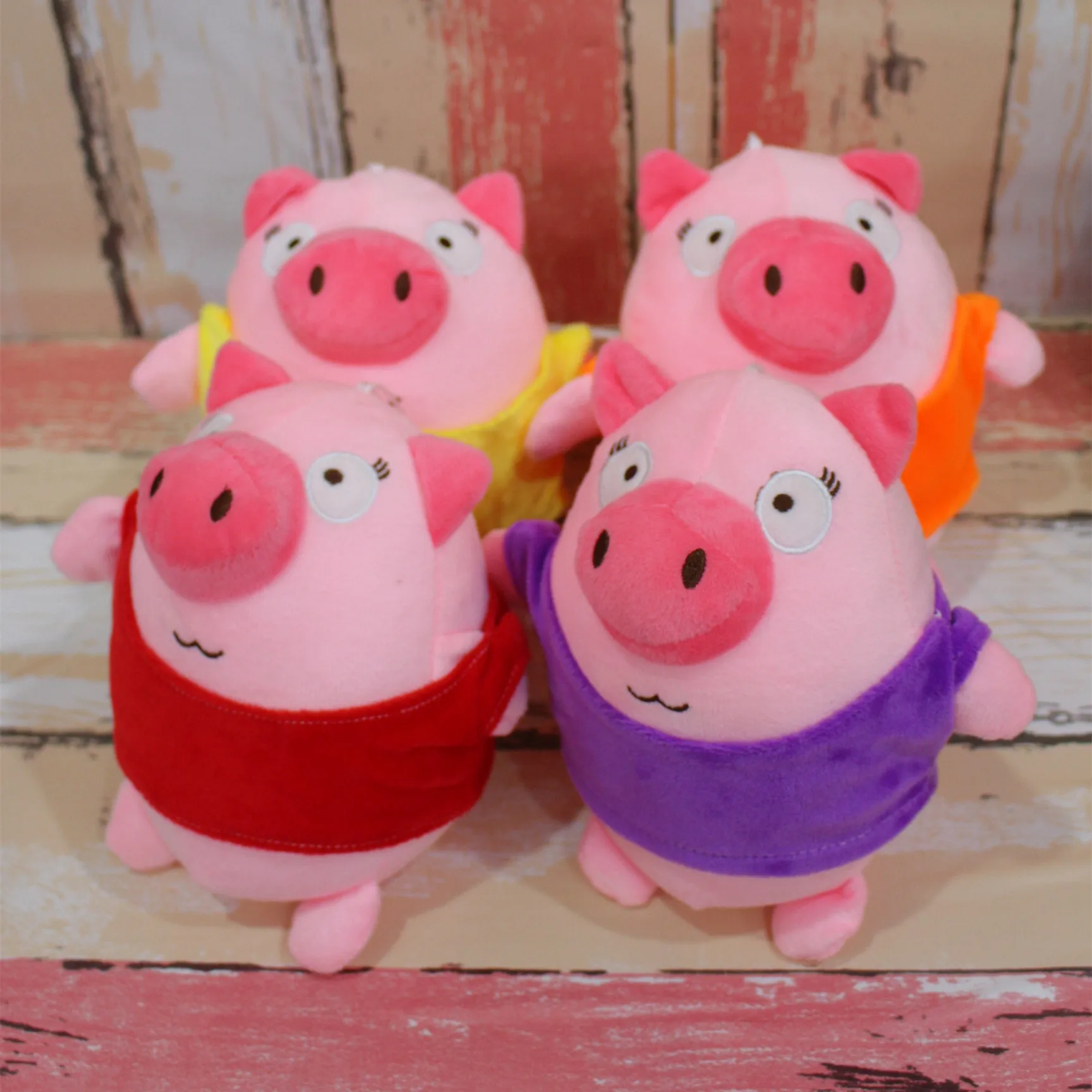 
18cm pig doll toys Crane Machine Plush Toys wholesale Soft Toy Leather Skin 