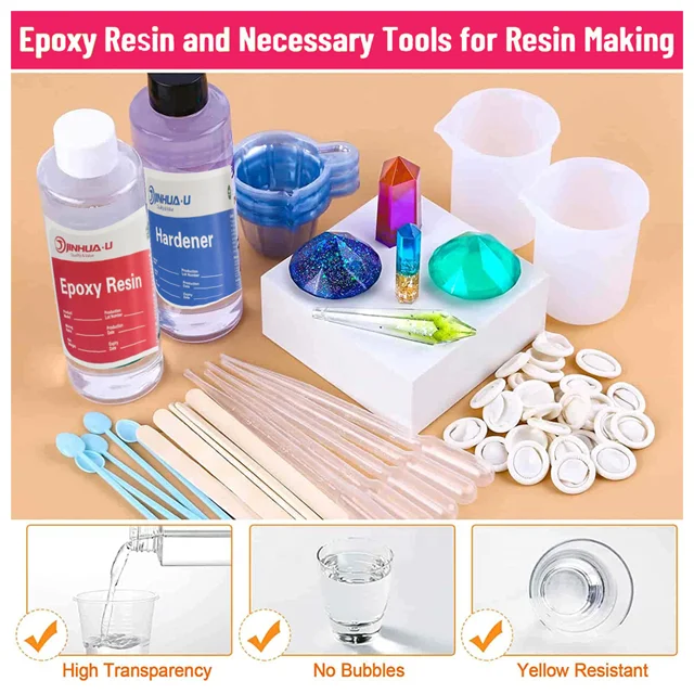 Resin Kits for Jewelry Making Silicone Molds Starter Kit  Bundle with Epoxy Resin Art for DIY Jewelry Earring Beginners