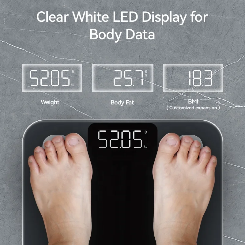 Welland Factory Best Price Smart Body Scale Electronic Human Weighing Indicator Scales Blue Tooth Weigh Digital