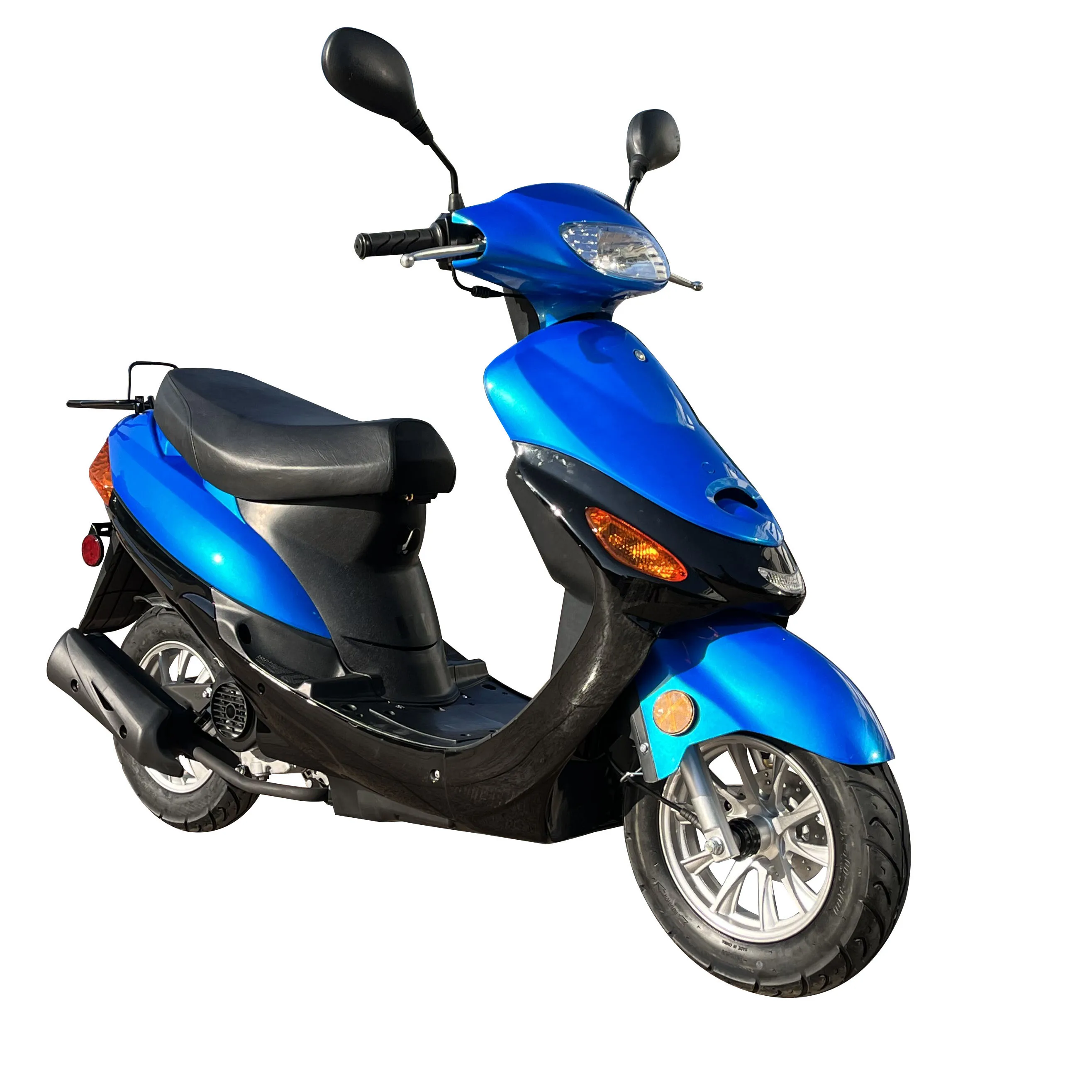 Direct factory price gas motorcycle 50cc gas scooters adult disc brake gasoline scooter with 2 seat