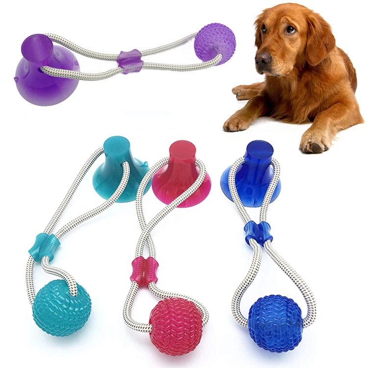 Лидер продаж, надувной плавающий мяч-пищалка для чистки зубов, прочная жевательная игрушка для собак из ТПР