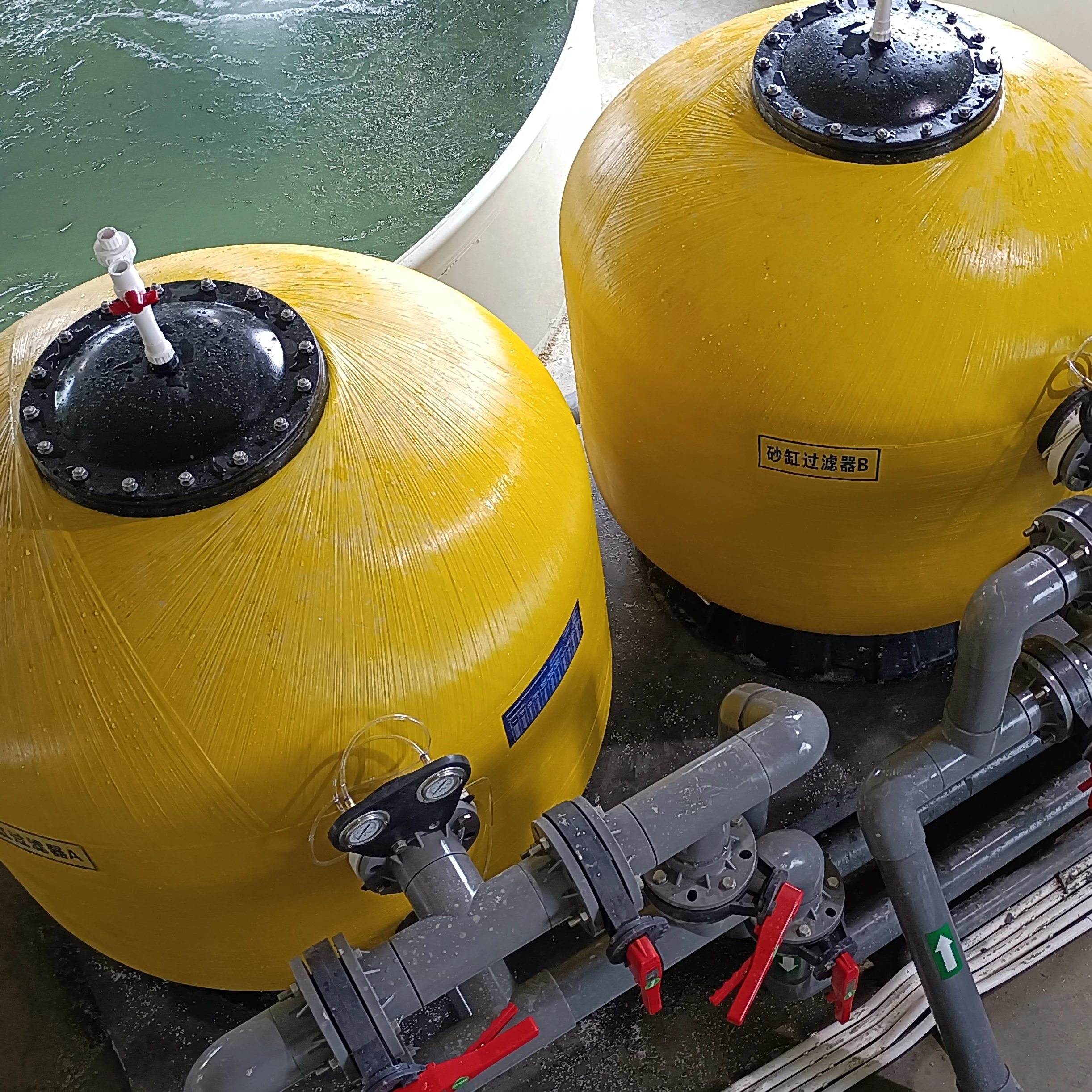 sand filter for crab farming lobster farming  water  recycling