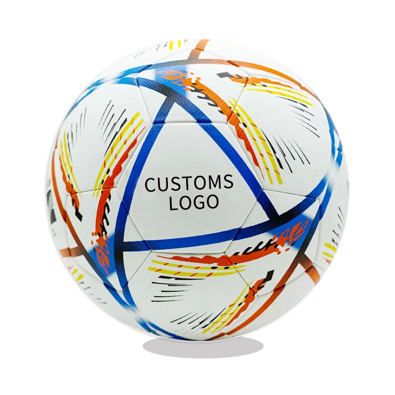 Customize  Official Standard word Match Cup football/Soccer Ball PU material unisex-adult FIF World Qatar 2022 training football