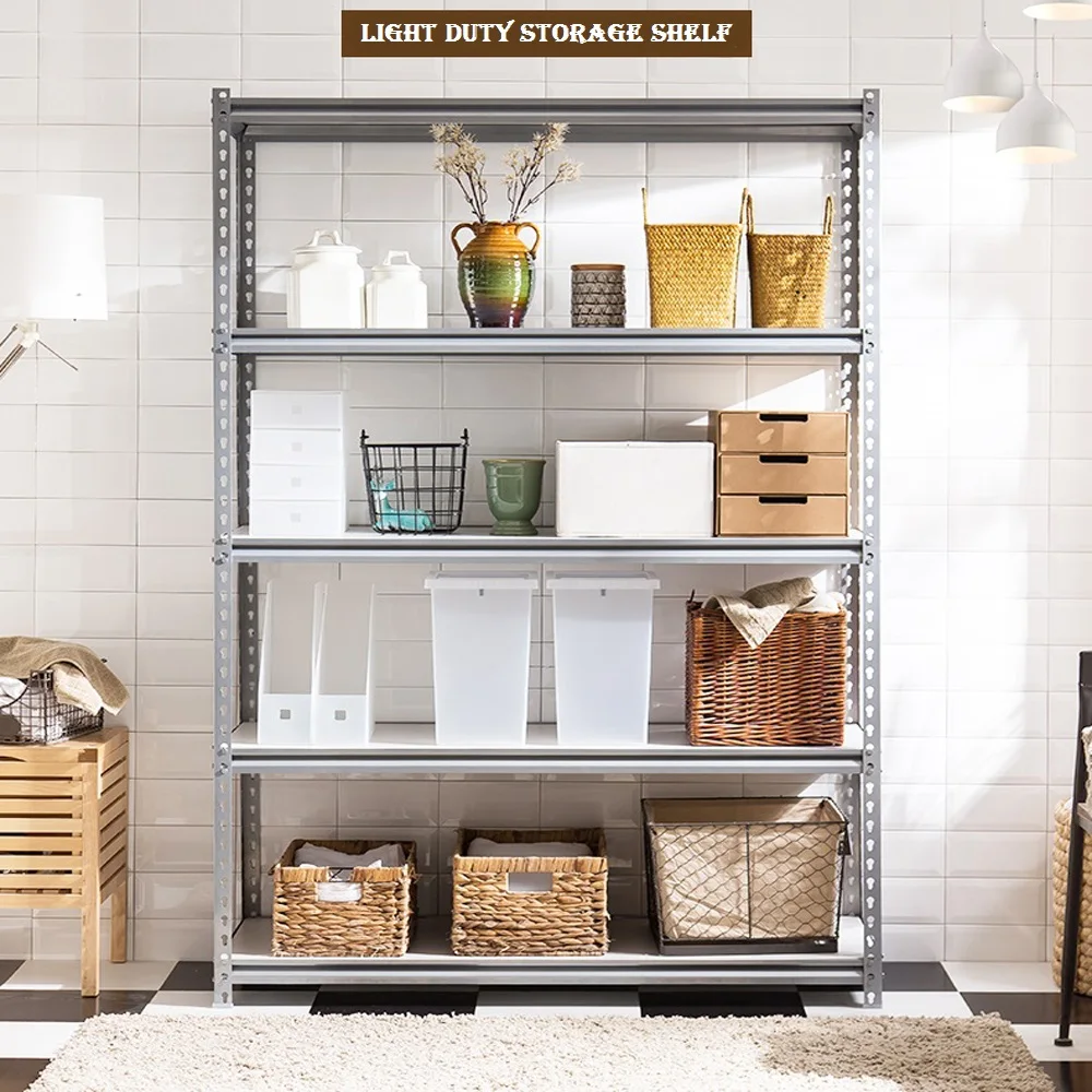 5 Tier Light Warehouse Storage Display Shelf Commercial Metal Storage Rack ZW-ZY5C