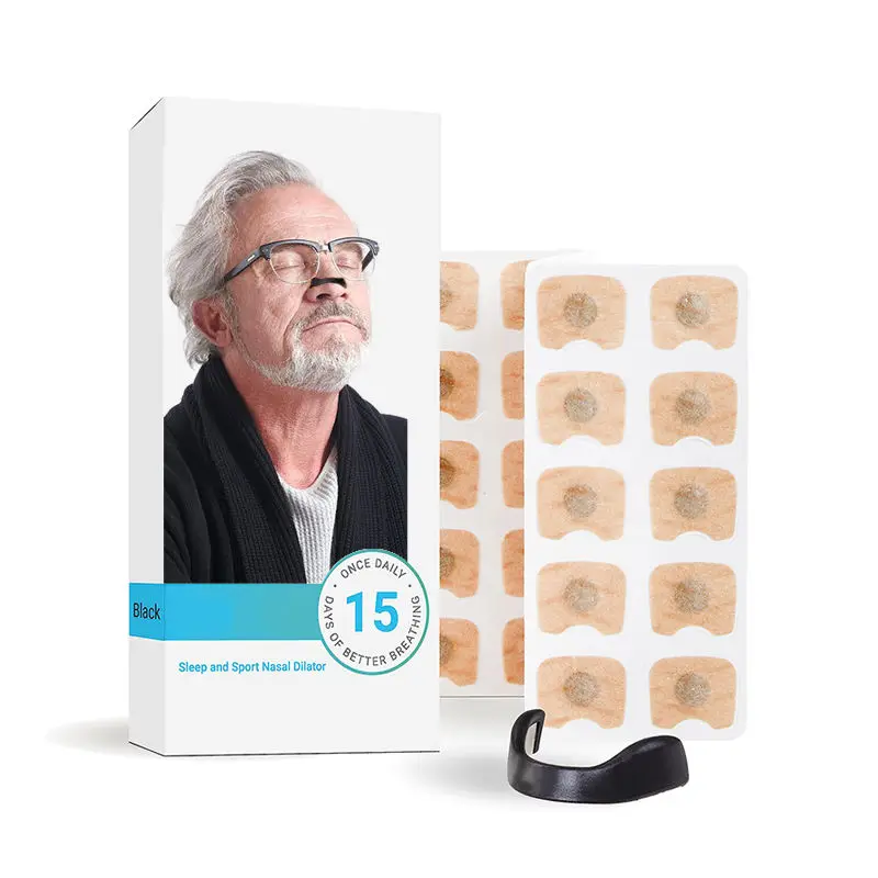 Magnetic Breathing Nose Strips Effective Snore Stopper Magnetic Nasal Strips with Magnet for Sleep and Sport