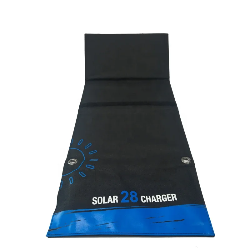
Promotion Fast Charge 5V 9V 28W Foldable Solar Charger Portable Use in Outdoor 