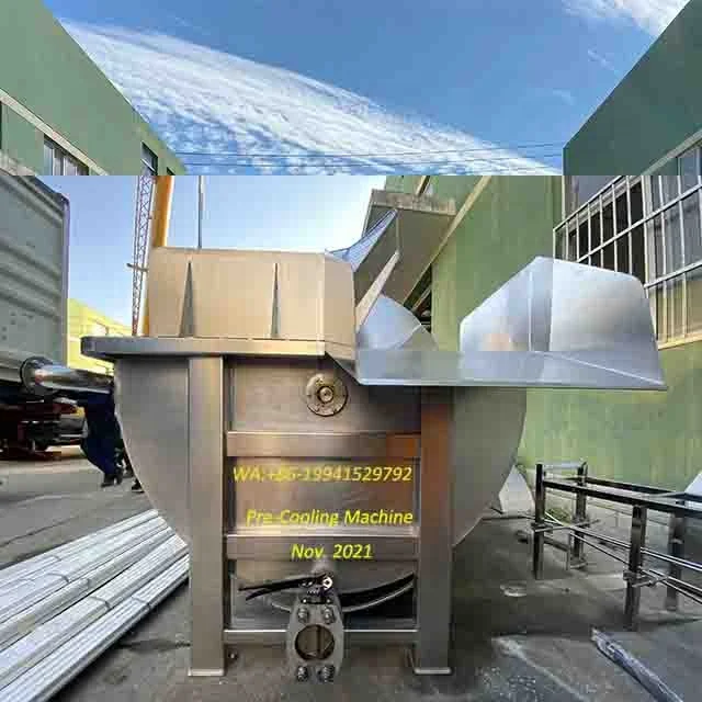 Water Chilling Machine Spiral Chiller Poultry Carcass Cleaning Chilling Machine Screw Chiller