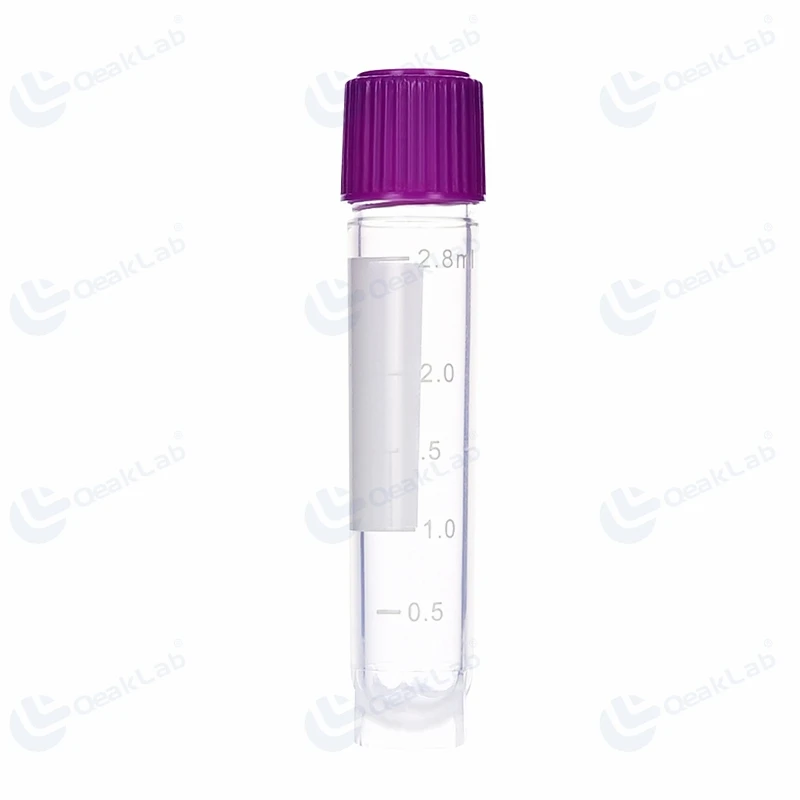 Medical Grade PP Plastic Test Tube Flat Bottom Cryotube Cryovial Tube