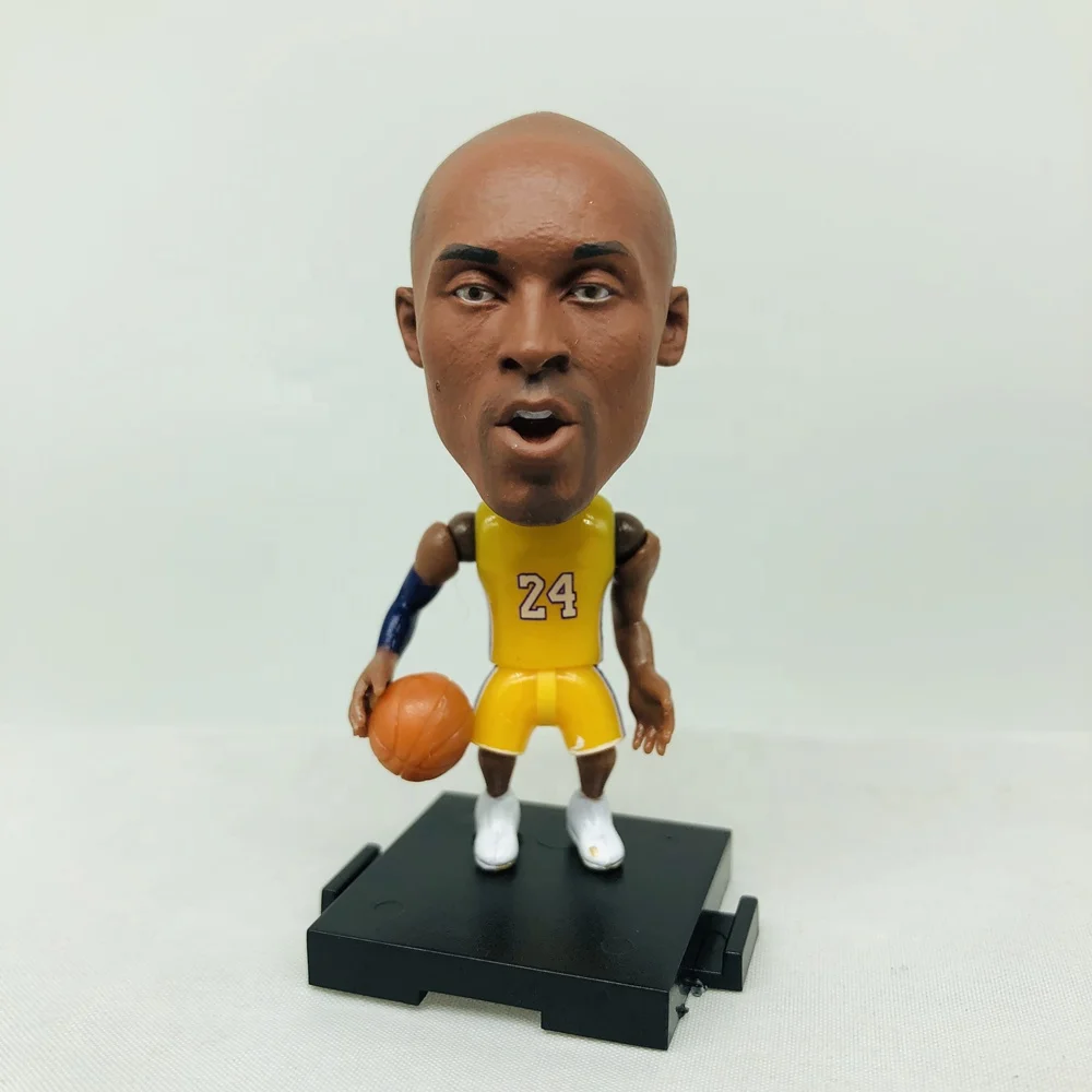 Soccerwe 6 # LeBron James 7 см коллекционный желтый комплект миниатюрная фигурка баскетбольная звезда для фанатов и дисплея