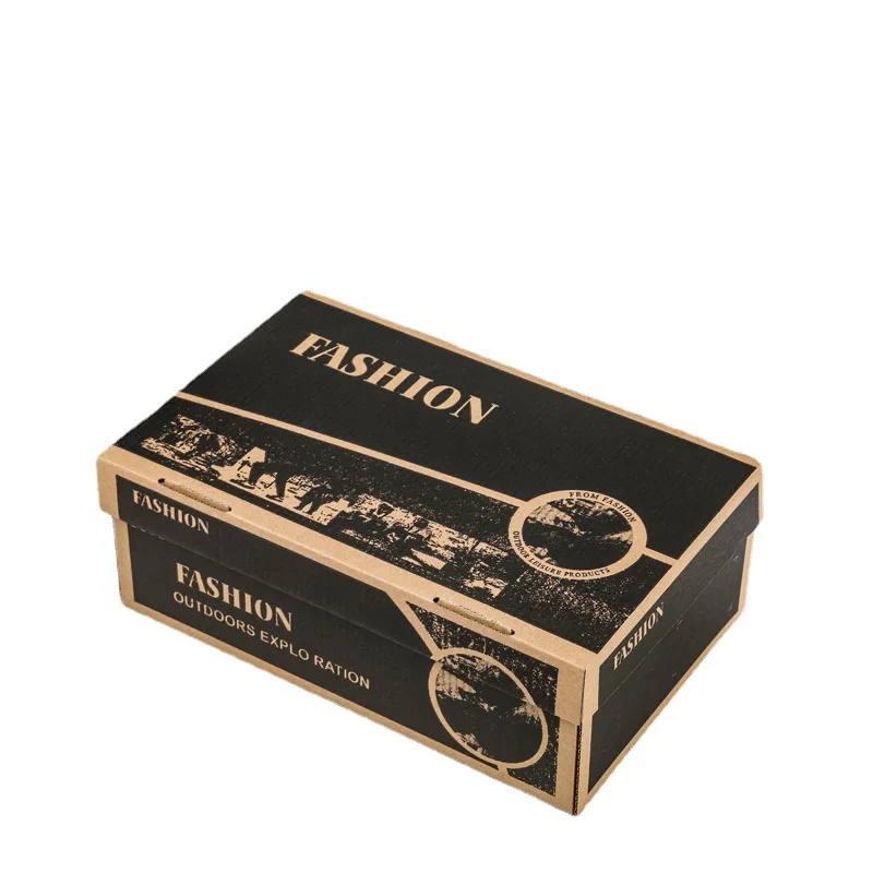 Custom Logo Cheap Plain Cardboard Clothing Shoes Delivery Corrugated Mailer Paper Shoe Box Packaging for Clothing