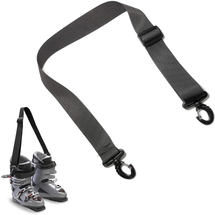 
Strong nylon adjustable ski shoulder carrier strap for snowboard boot ice roller skates 