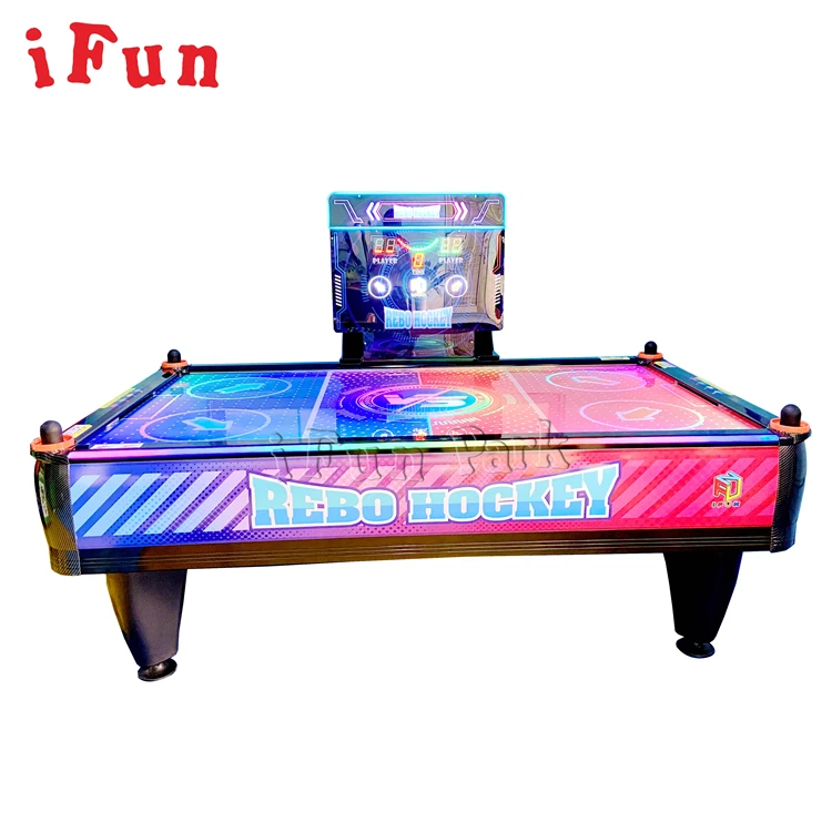 Newest Redemption Games 4 Players Rebo Hockey Game machine Multi Pucks Air Hockey Table