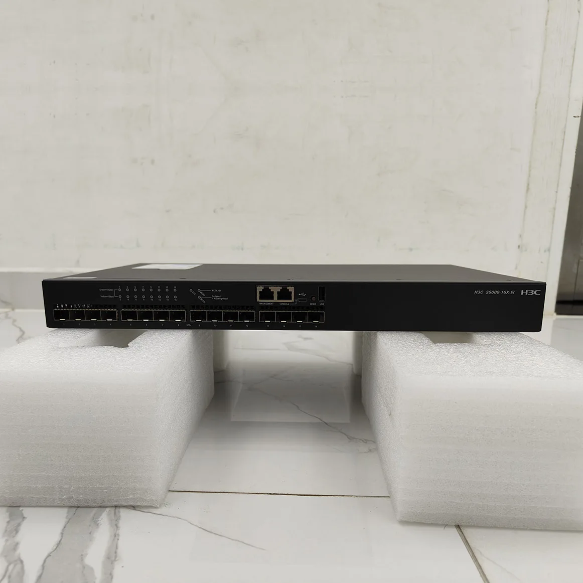 New model LS-S5000-16X-EI 16-port full Gigabit optical port Core network switch for smes VLAN stack link aggregation switch