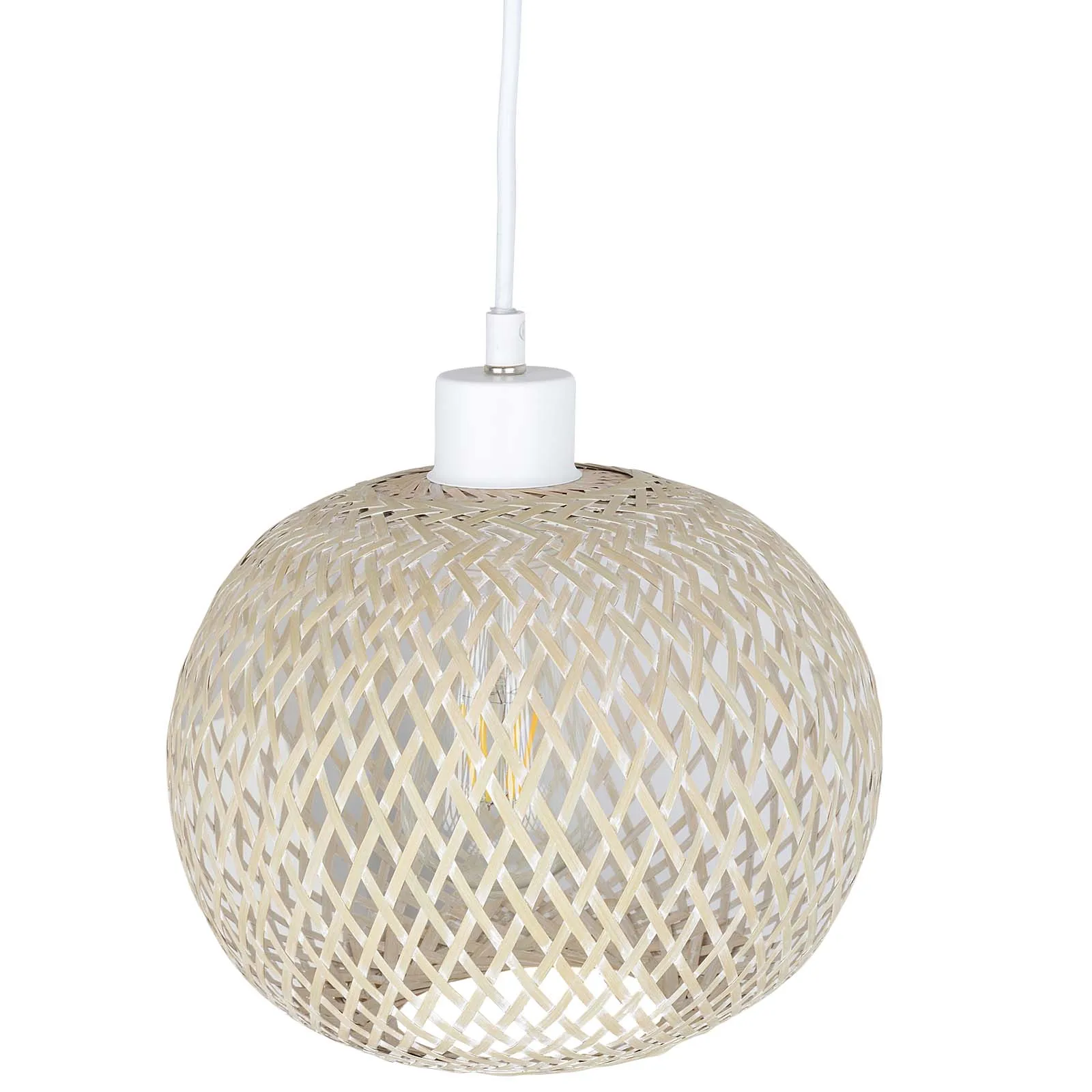 Add to CompareShare Chinese Bamboo weaving bambooRattan Weaving Pendant light E27 lamps lanterns living room hotel restaurant a