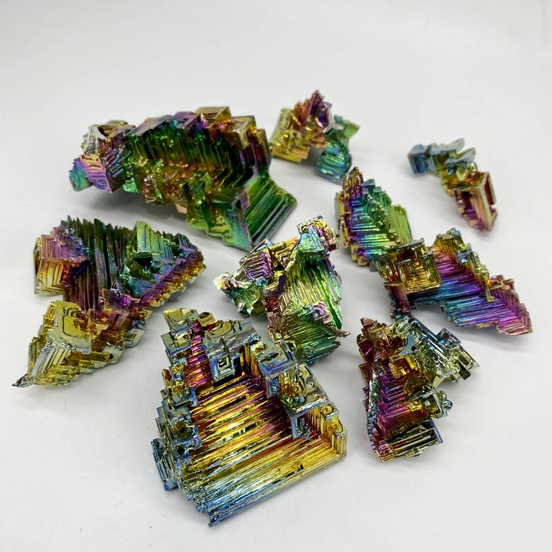 Bismuth Ore Bismuth Crystal Crystal Seven-color Metal Crystal Small Ornament Ornament