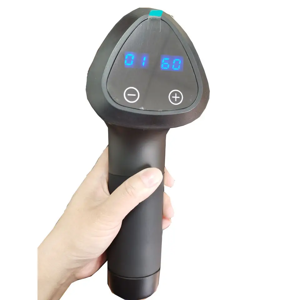 Portable handheld deep muscle fascia tissue 6 heads brushless motorvibration mini infrared massage hammer Fascia Gun