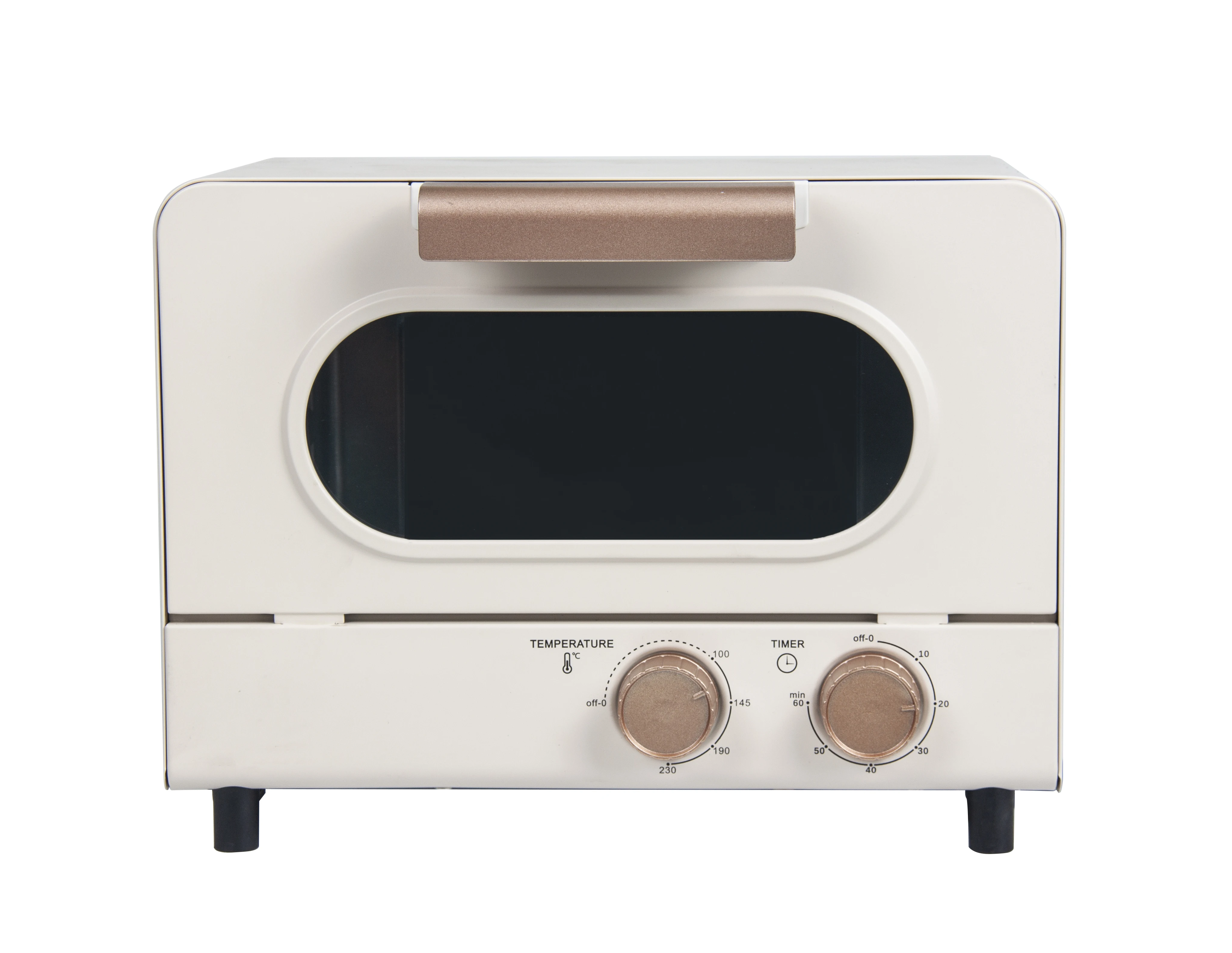 Compact 10L/12L Mini Oven, Perfect for Toasting, Baking, and Defrosting, with a Stylish Design and User-Friendly Controls.