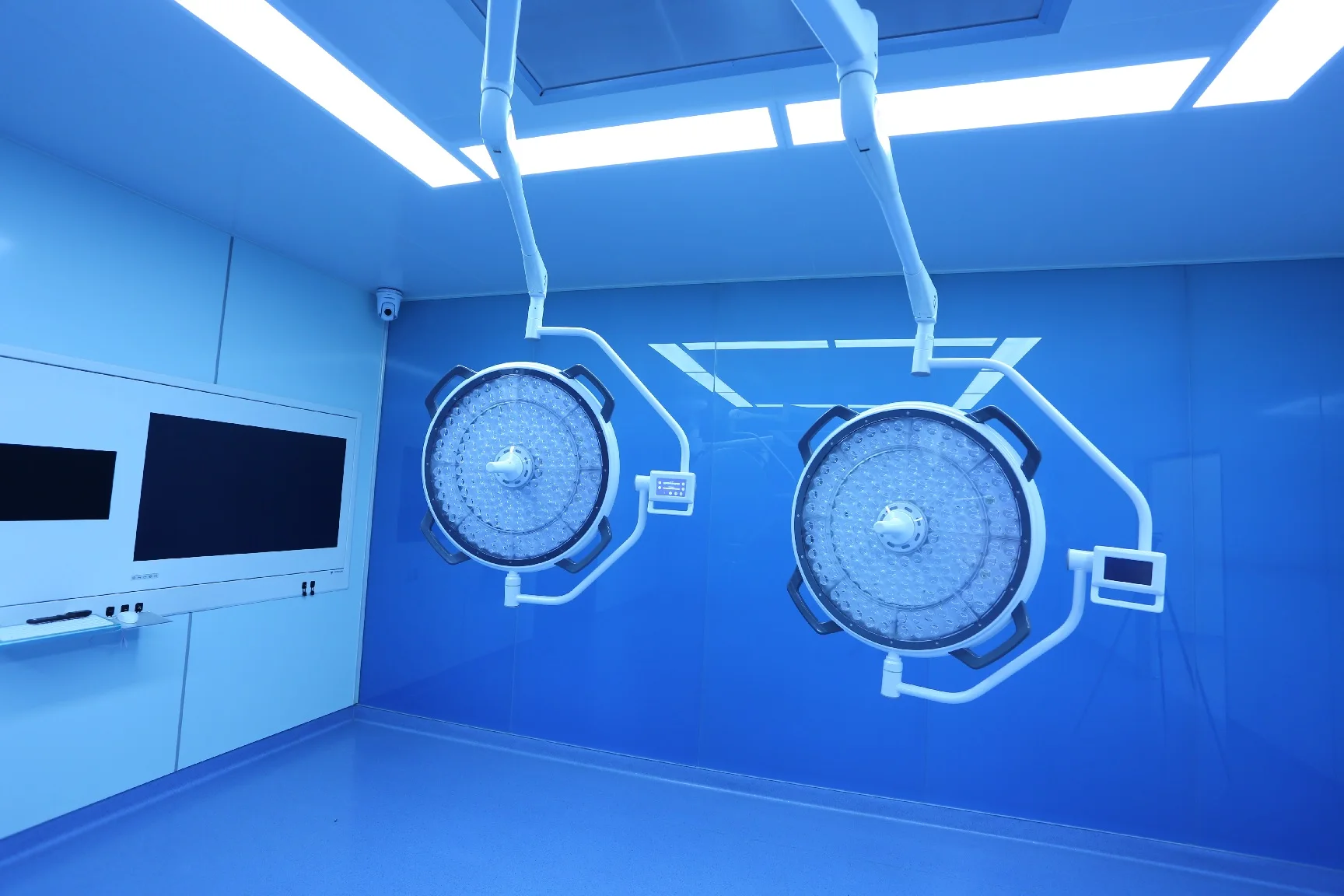 Double Dome Head Surgical Light Ceiling LED Operating Lamp for Operation Theatre Equipment