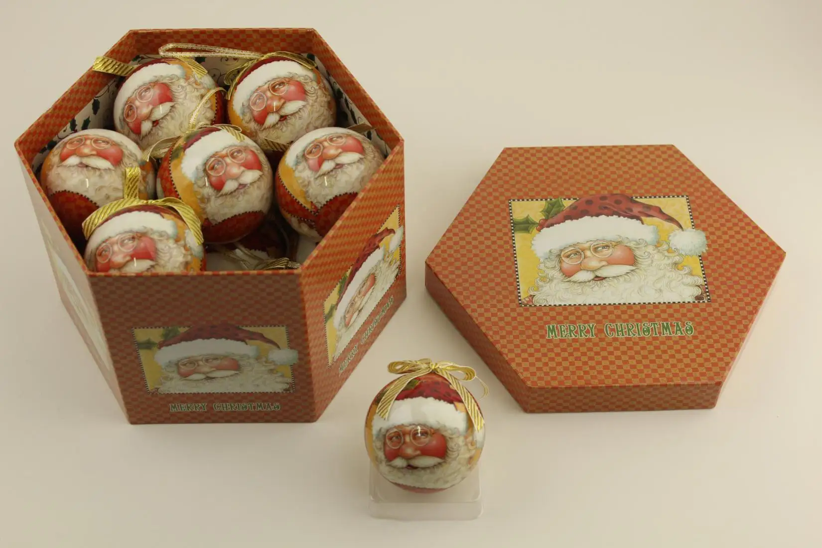 Full color print Foam Paper Ball Christmas Tree Ball