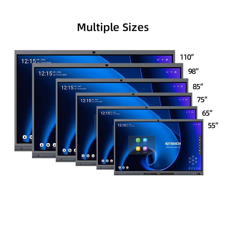 75 85 inch 4 32g 4k HD UHD LED Multimedia Multi Touch Smart Board Price Panel Interactive Digital Whiteboards