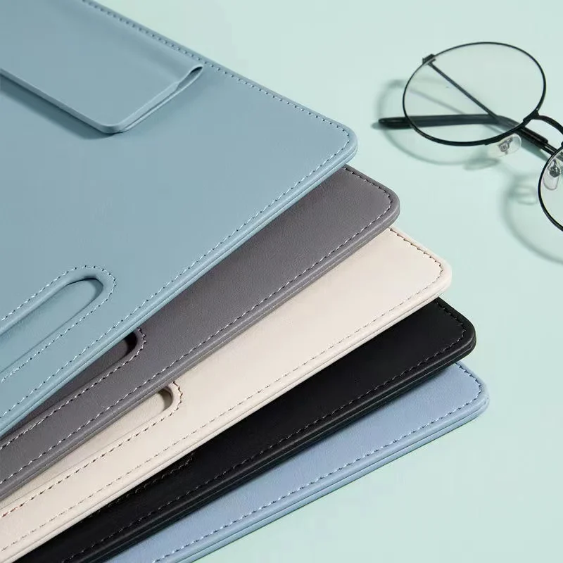 Custom Logo Memo Paper Restaurant Menu Clip Boards Leather Magnetic A4 Clipboard with storage