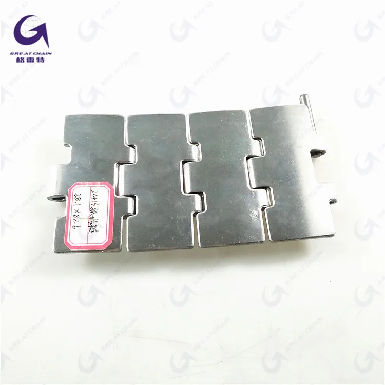 SS812-K325  (C13S )Stainless steel Straight Running Flat top chain with single hinge  for bottling product line