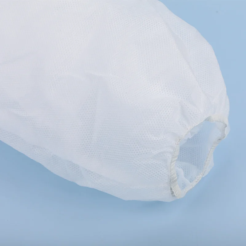 Free Samples Disposable Hooded Work Clothing Suits Foot Cover Full Cover White SMS Non woven Coverall