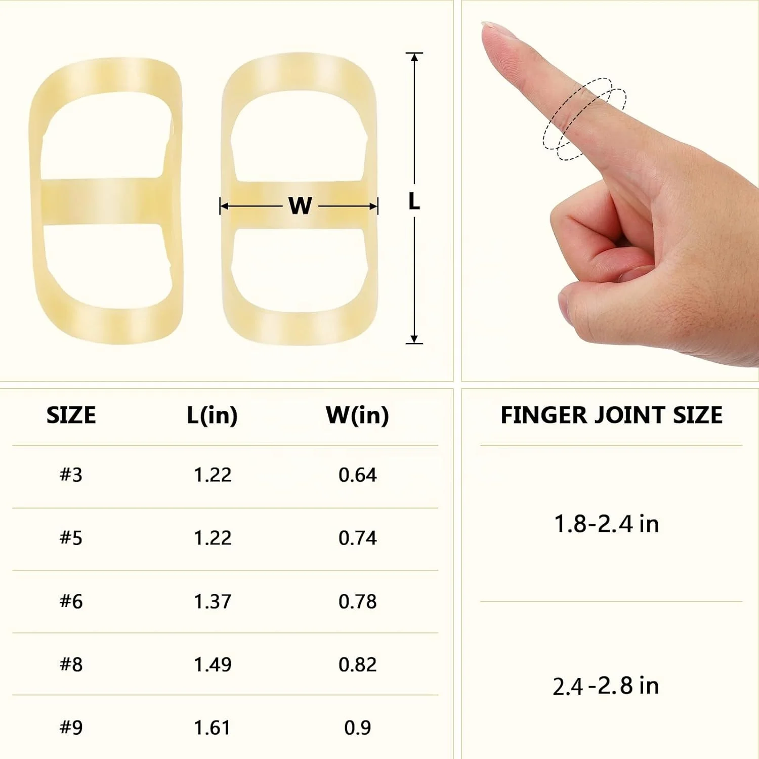 Oval Finger Splint, trigger finger splint for middle finger, Straightener Brace For Thumb Middle Pinky or Ring Finger