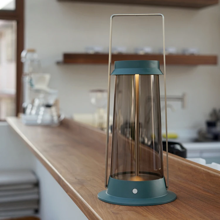 Modern Rechargeable Portable Lantern 6000mAh Vintage Kerosene Style Outdoor Waterproof IP55 LED Camping Light
