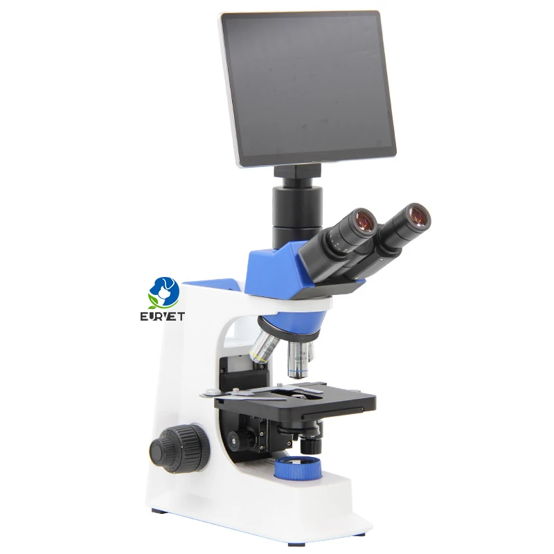 EURVET Good Price Biological Trinocular Optical Microscopio Trioculare Laboratory Triocular Biological Microscope With Camera