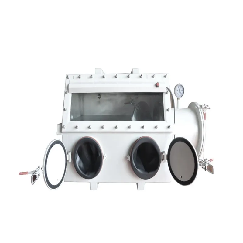 Фотолабораторное применение L600 * W450 * h420 мм компактный вакуумный перчаточный ящик из нержавеющей стали для продажи