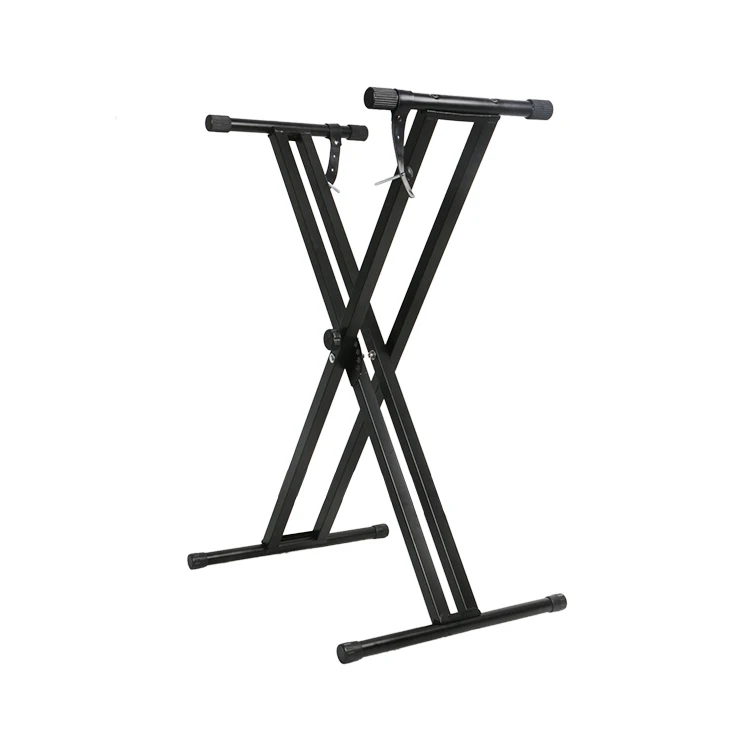 Adjustable height and unassembled keyboard stand double X shape Piano Stand