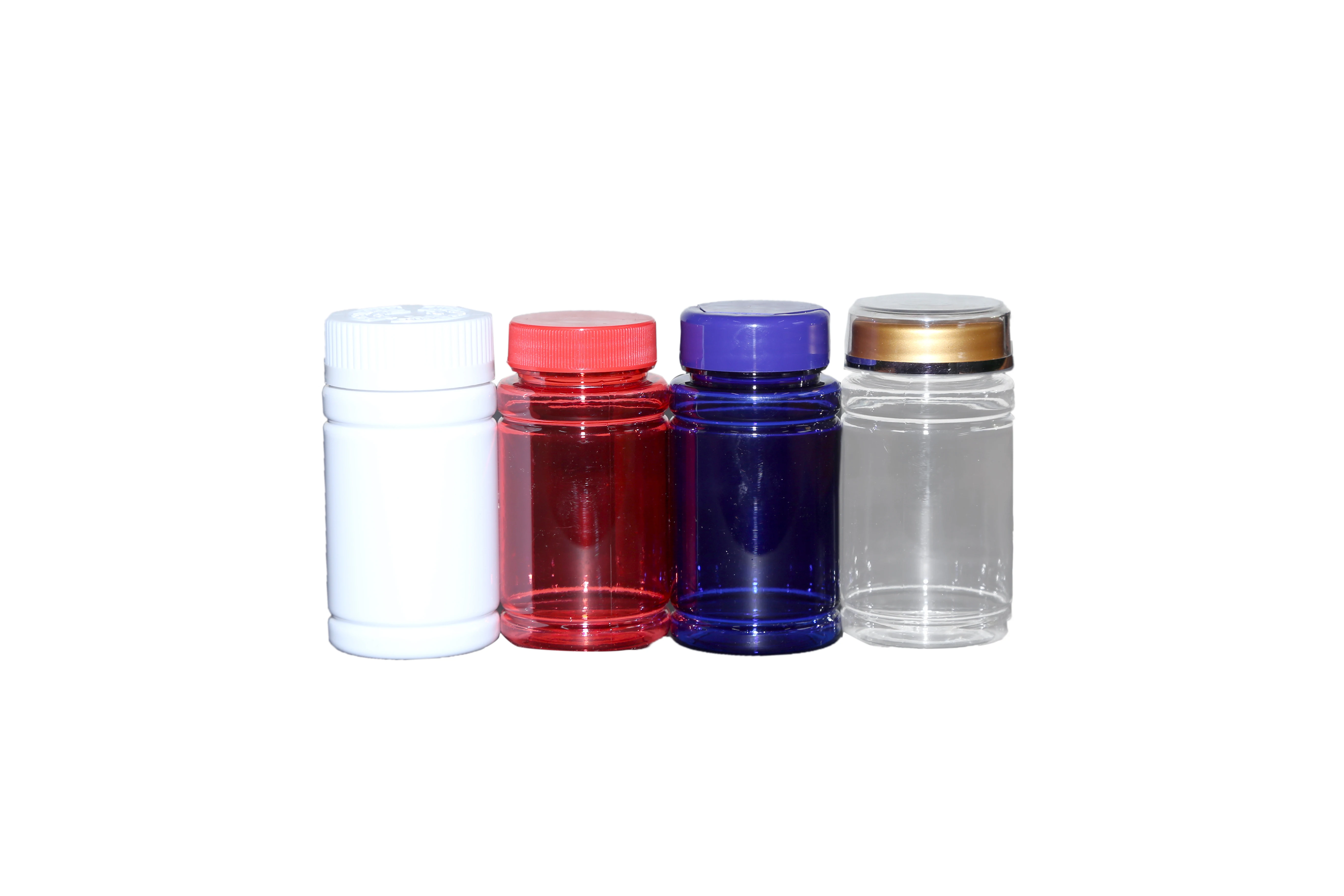 
Factory price colorful pharmaceutical plastic pill bottle 100ml with cap 