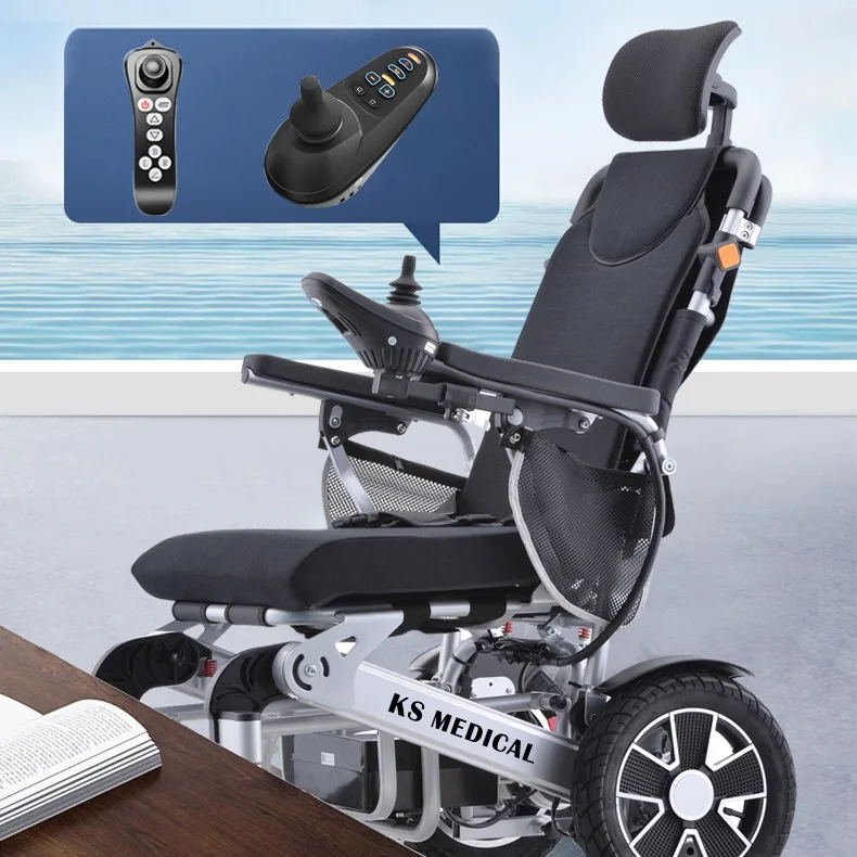 KSM-606 Height Adjustable All Terrain Electric Power Wheelchair with Cheapest Price MDR Approved Office Wheel Chair