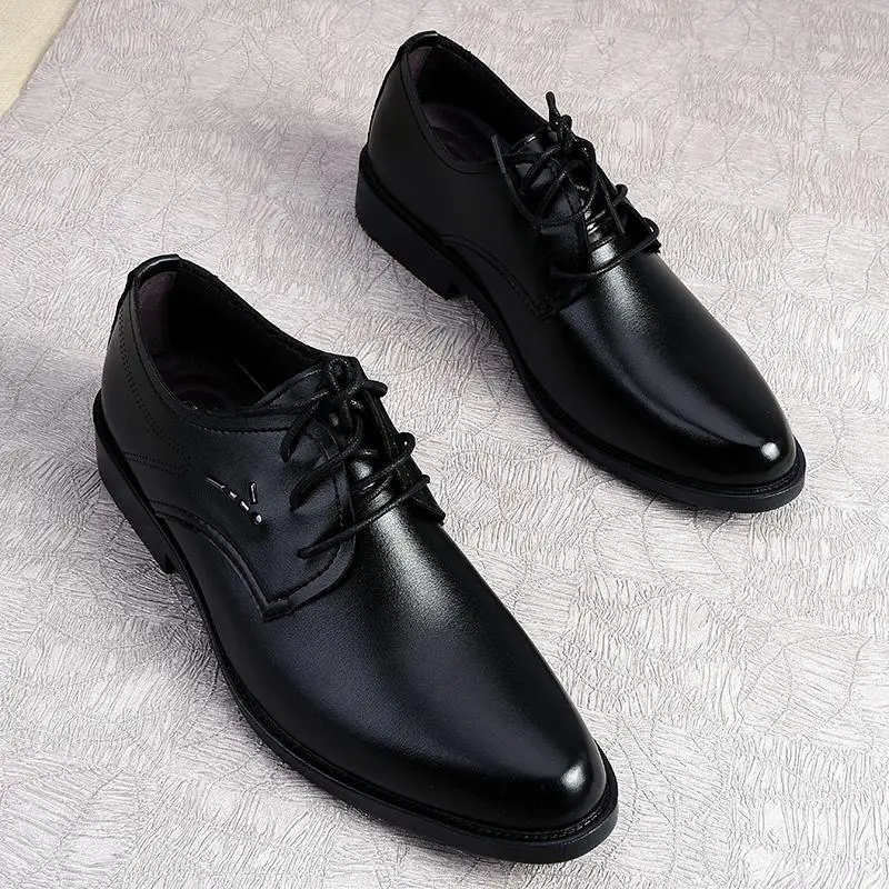 Мужские костюмы, профессиональные теплые деловые костюмы, мужская обувь, Мужская Рабочая обувь, молодежная деловая обувь из мягкой кожи