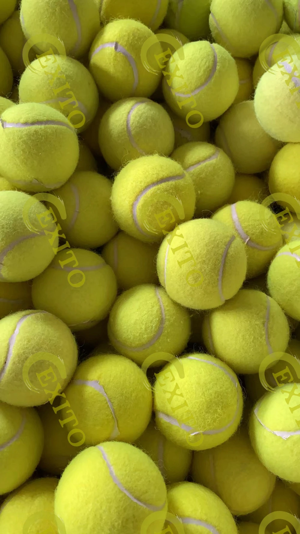 EXITO Customize Logo Yellow Wholesale Large Quantity Cheap Price Standard Pressure Training Padel Tennis Balls
