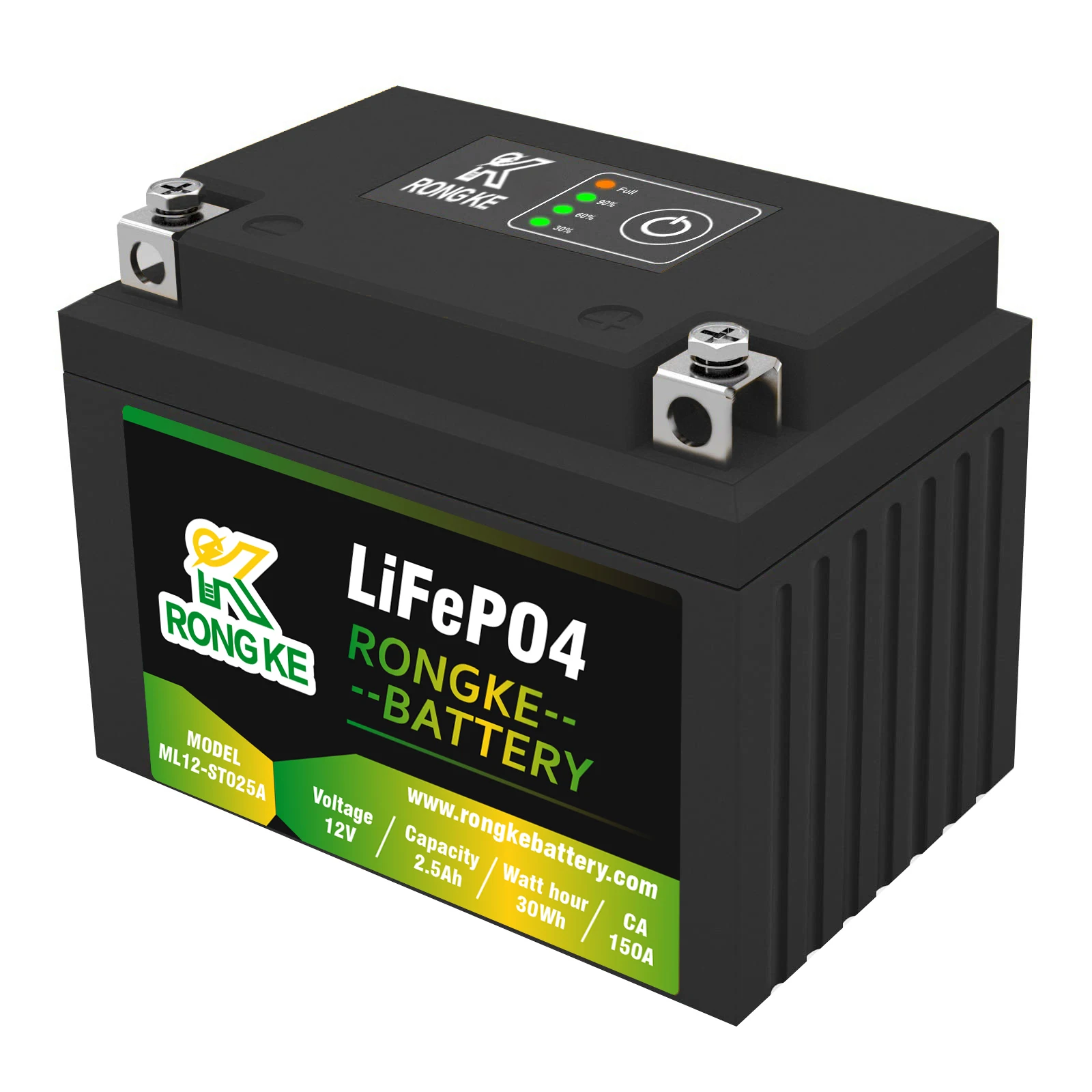 YTX4L-BS/YTZ5S-BS 12V 2.5Ah Lithium Powersports Motorcycle Battery with Smart BMS, 150CA Compatible Motorcycle, Honda, Suzuki,