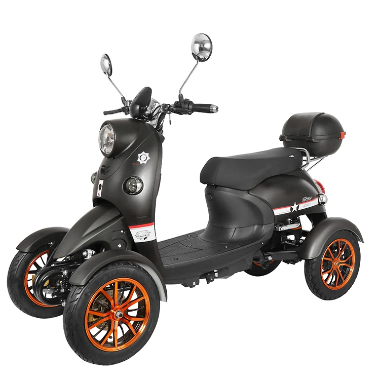 Electric 3 Wheel Trike Scooter Motorcycle Tricycle 2 Seat Electric Trikes 48V 600W Tricycles Foot Hand Brake