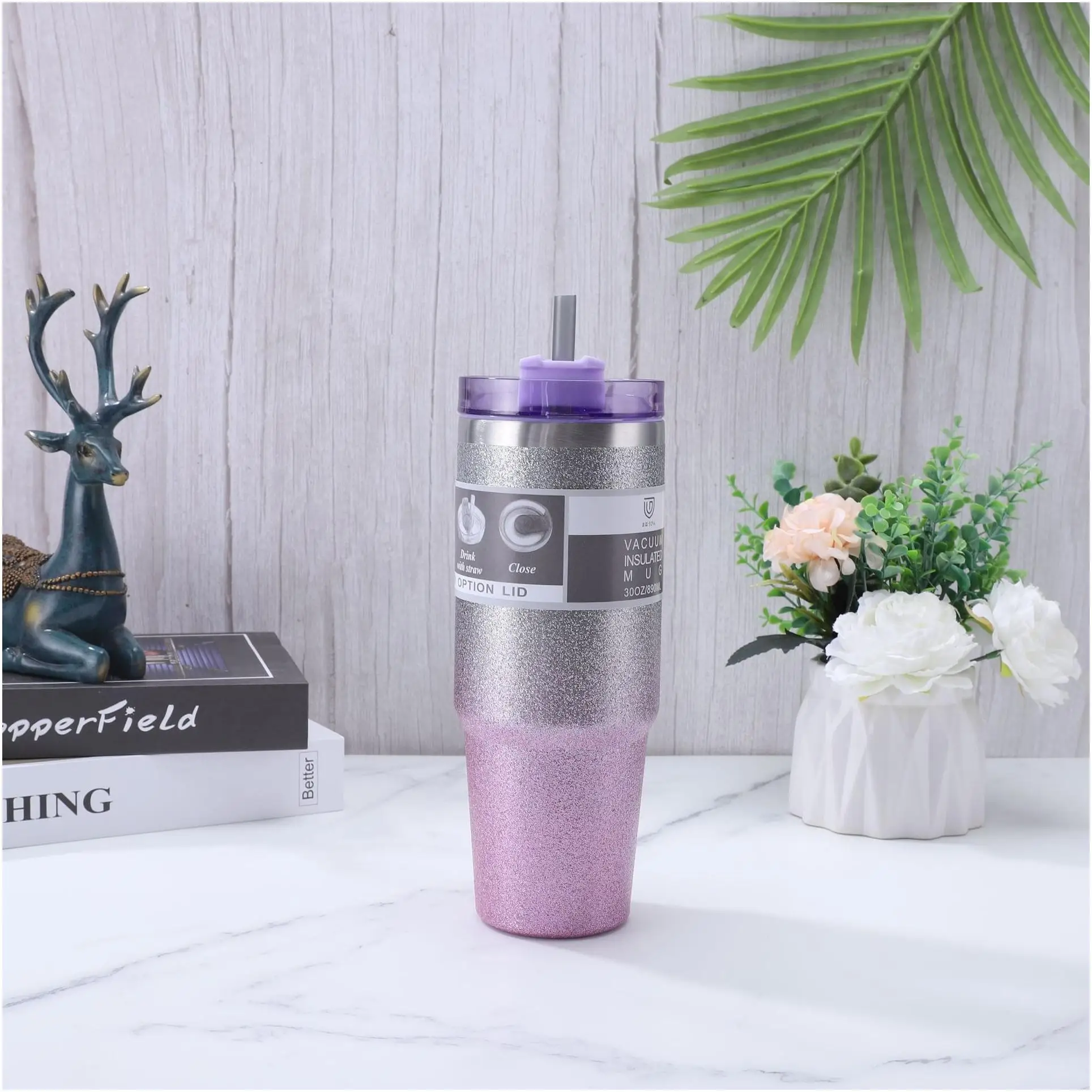 Stainless Steel Tumbler Mugs manchon de tasse Coffe Can Lids And Straws Double Walled Gift Box Set Vacuum Cold Mug Chat